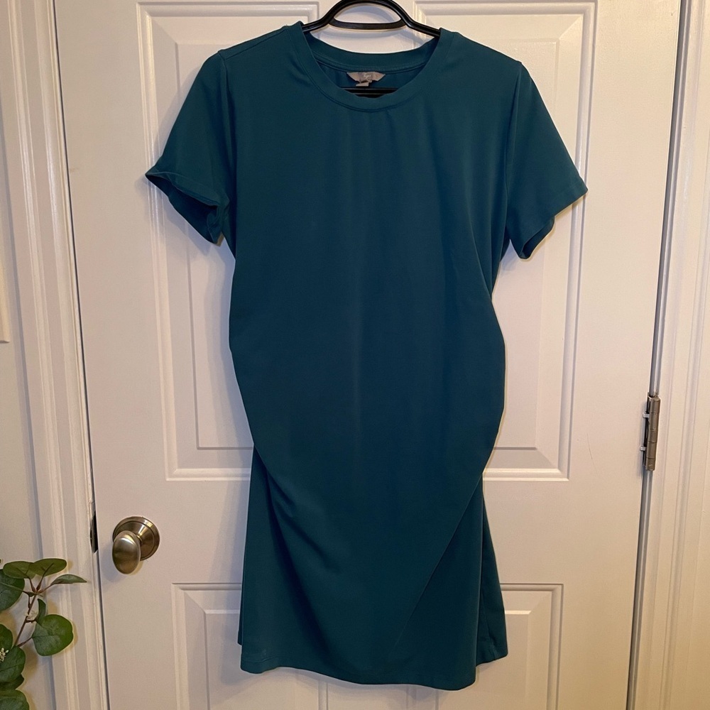 Thyme Maternity Blue Midi Dress